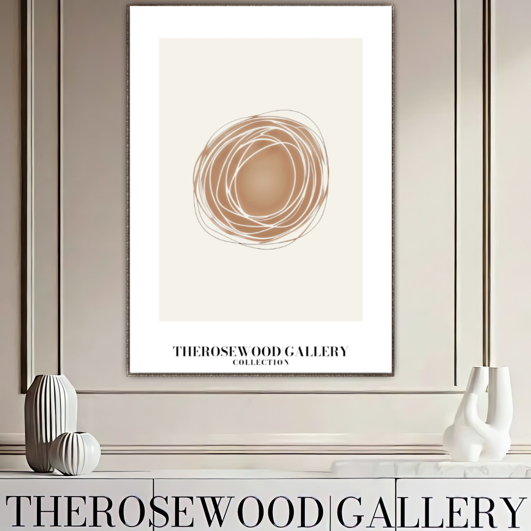 Cream Linear Harmony | Minimalist Wall Poster | Geometric Digital Artwork | Cozy Interior Vibes | Warm Neutral Palette | Artistic Home Display