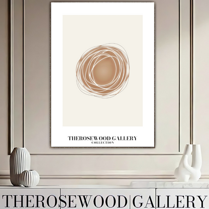 Cream Linear Harmony | Minimalist Wall Poster | Geometric Digital Artwork | Cozy Interior Vibes | Warm Neutral Palette | Artistic Home Display