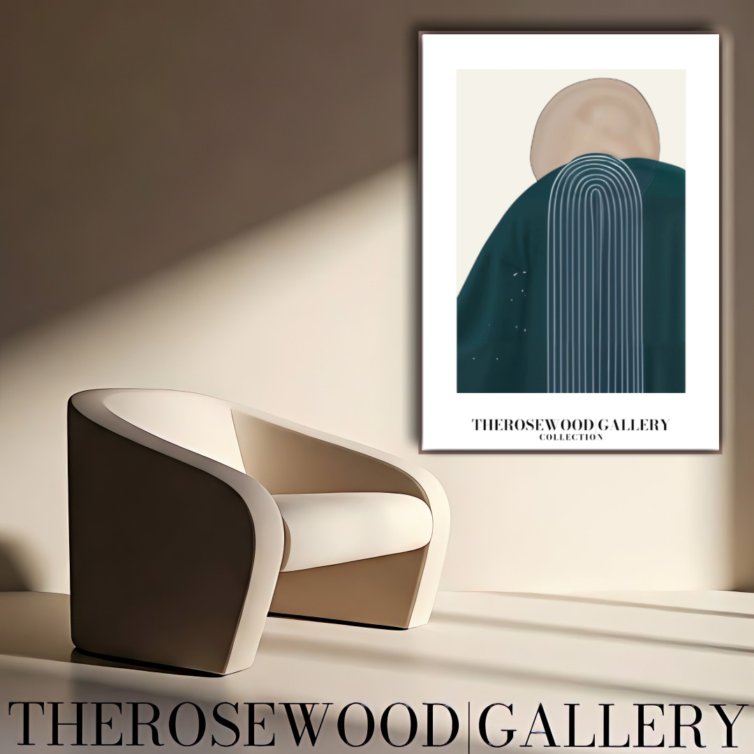 Modern Geometric Wall Art | Printable High Definition | Soothing Dark Blue Colors | Artistic Lines | Elegant Contemporary Decor