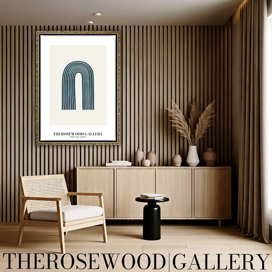 Elegant Printable Digital Wall Art | High Definition Quality | Blue Turquoise Palette | Modern Arc Aesthetics | Soothing Home
