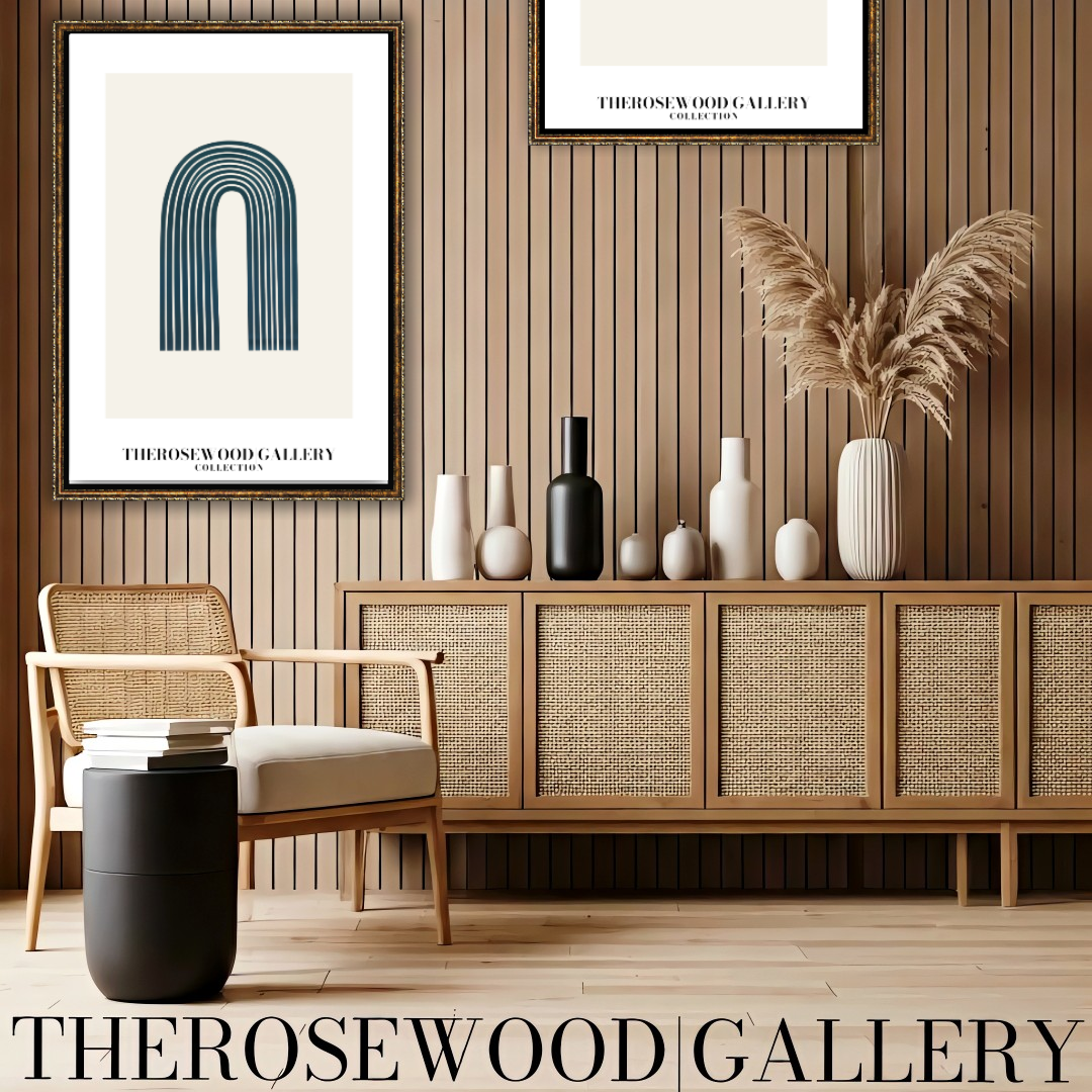 Elegant Printable Digital Wall Art | High Definition Quality | Blue Turquoise Palette | Modern Arc Aesthetics | Soothing Home