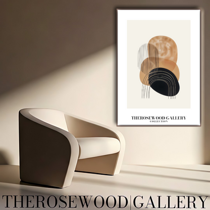 Refined Printable Art Piece | High Definition Quality | Gentle Shades | Abstract Shapes