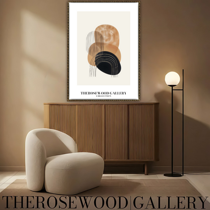 Refined Printable Art Piece | High Definition Quality | Gentle Shades | Abstract Shapes