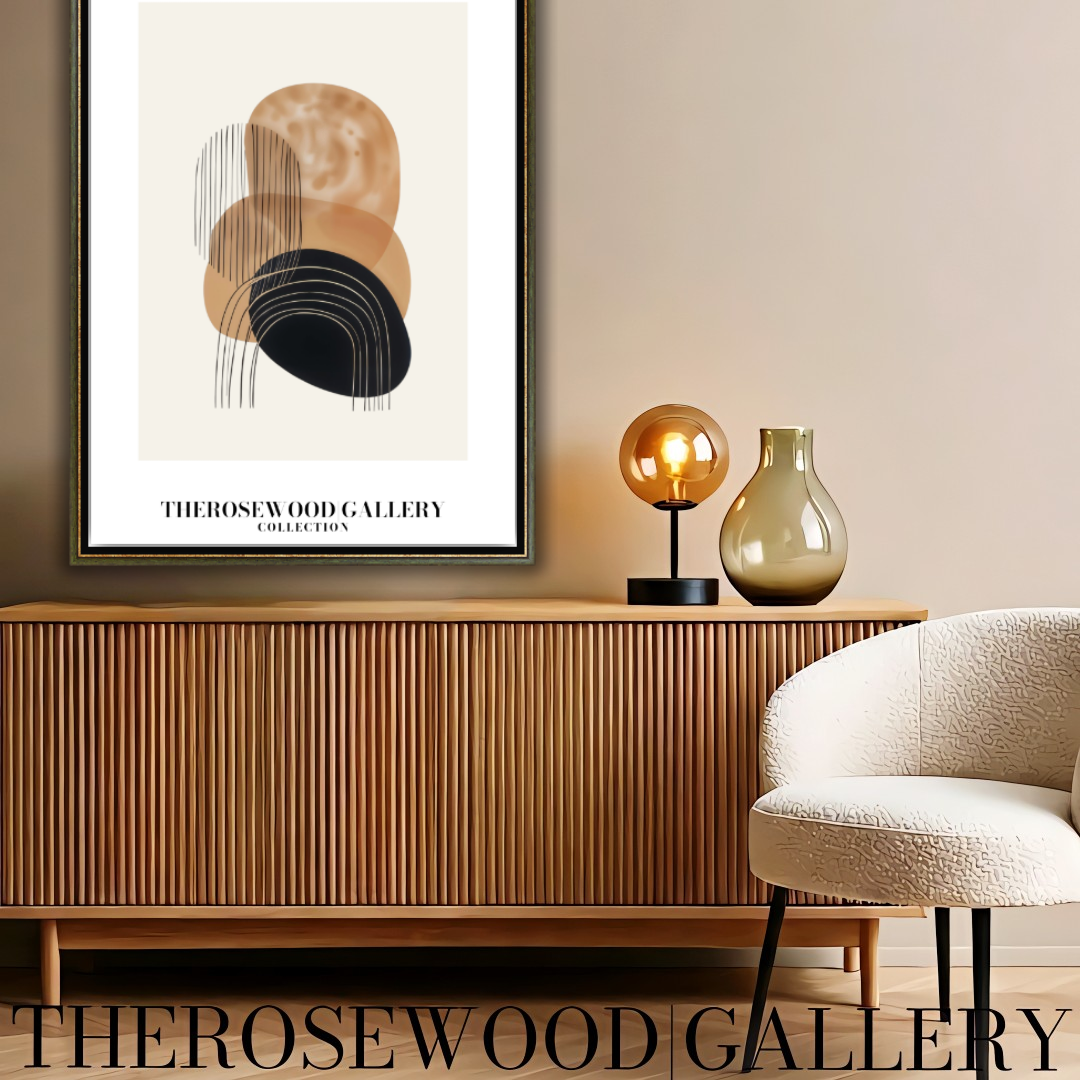 Refined Printable Art Piece | High Definition Quality | Gentle Shades | Abstract Shapes