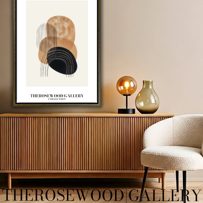 Refined Printable Art Piece | High Definition Quality | Gentle Shades | Abstract Shapes