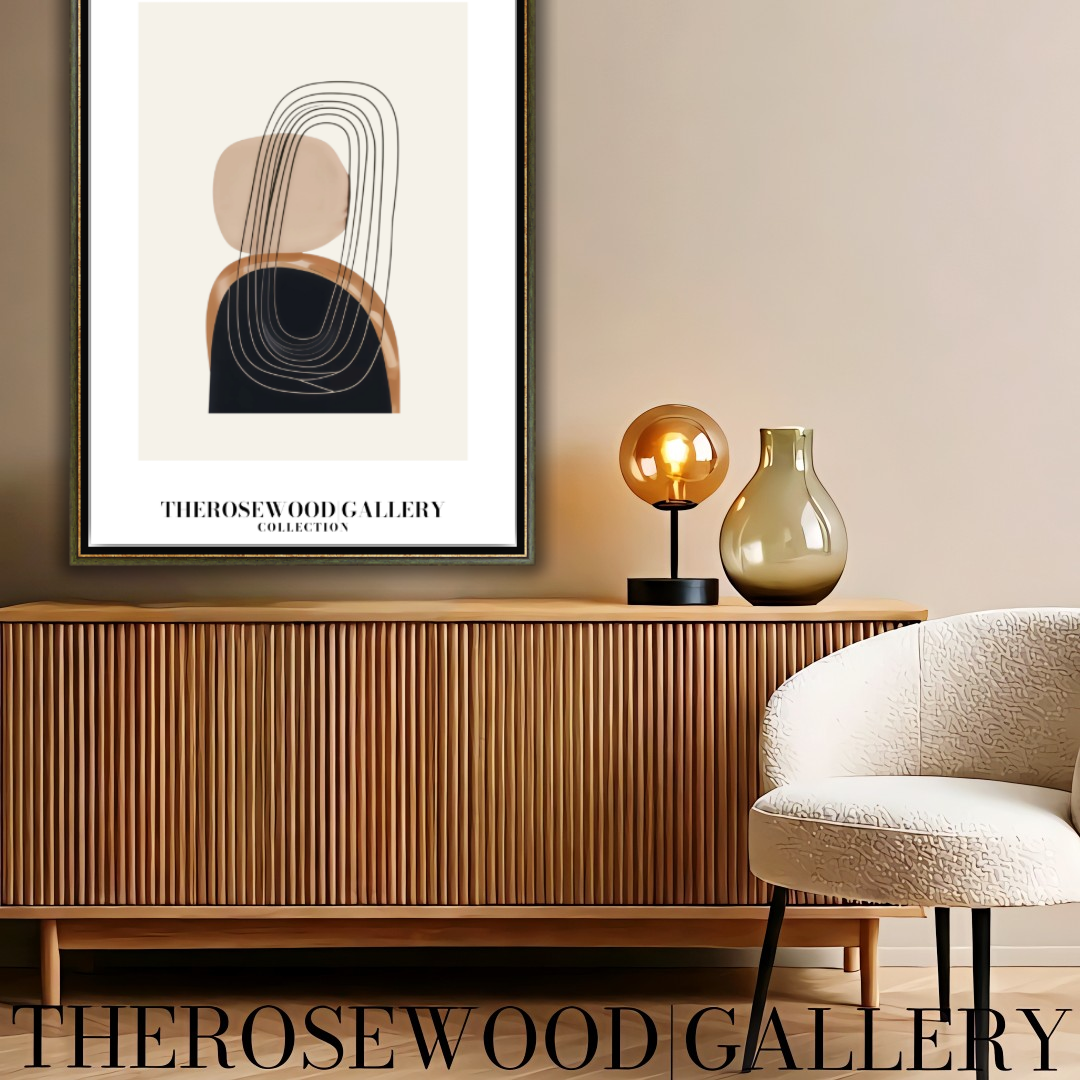 Modern Printable Art Poster | High Definition Download | Subtle Earthy Hues | Geometric Harmony | Cozy Contemporary Wall Art