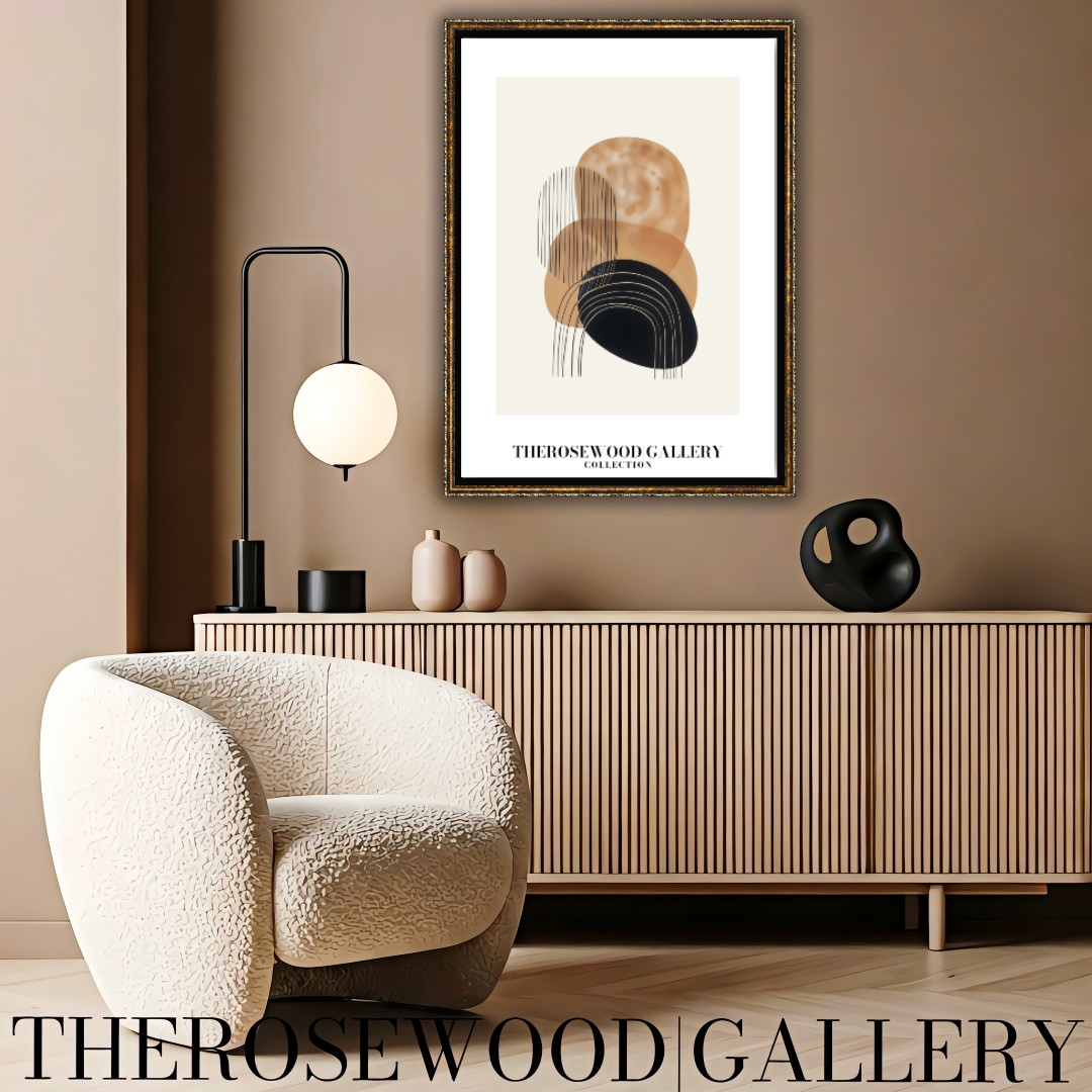 Refined Printable Art Piece | High Definition Quality | Gentle Shades | Abstract Shapes