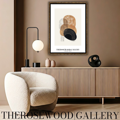 Refined Printable Art Piece | High Definition Quality | Gentle Shades | Abstract Shapes