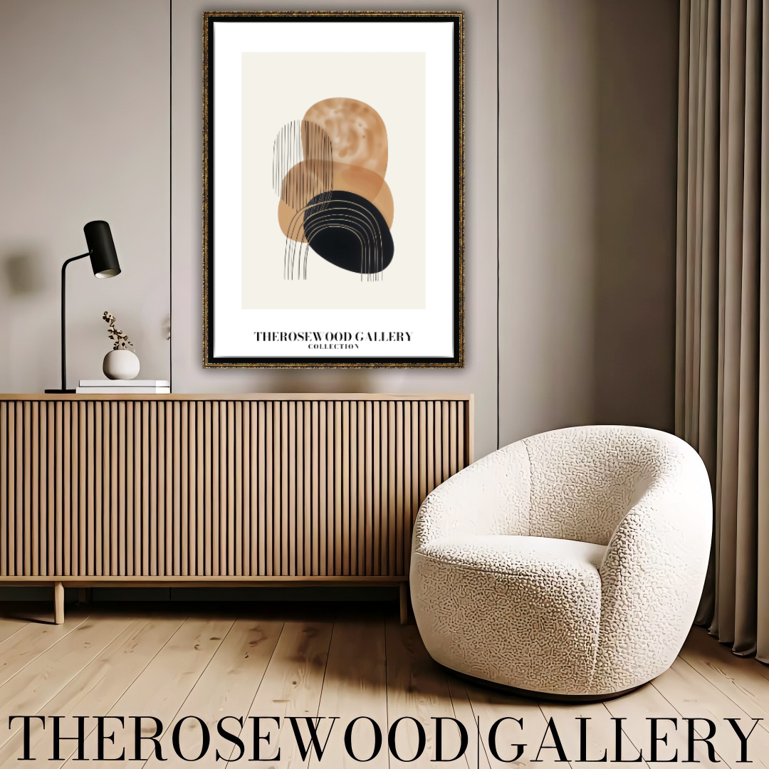 Refined Printable Art Piece | High Definition Quality | Gentle Shades | Abstract Shapes