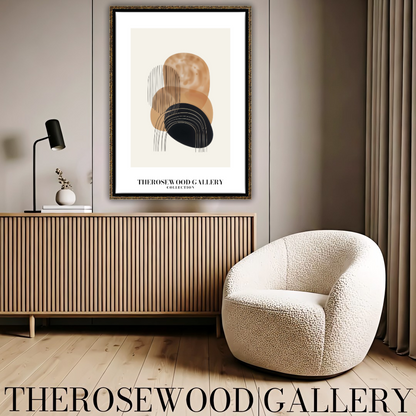 Refined Printable Art Piece | High Definition Quality | Gentle Shades | Abstract Shapes