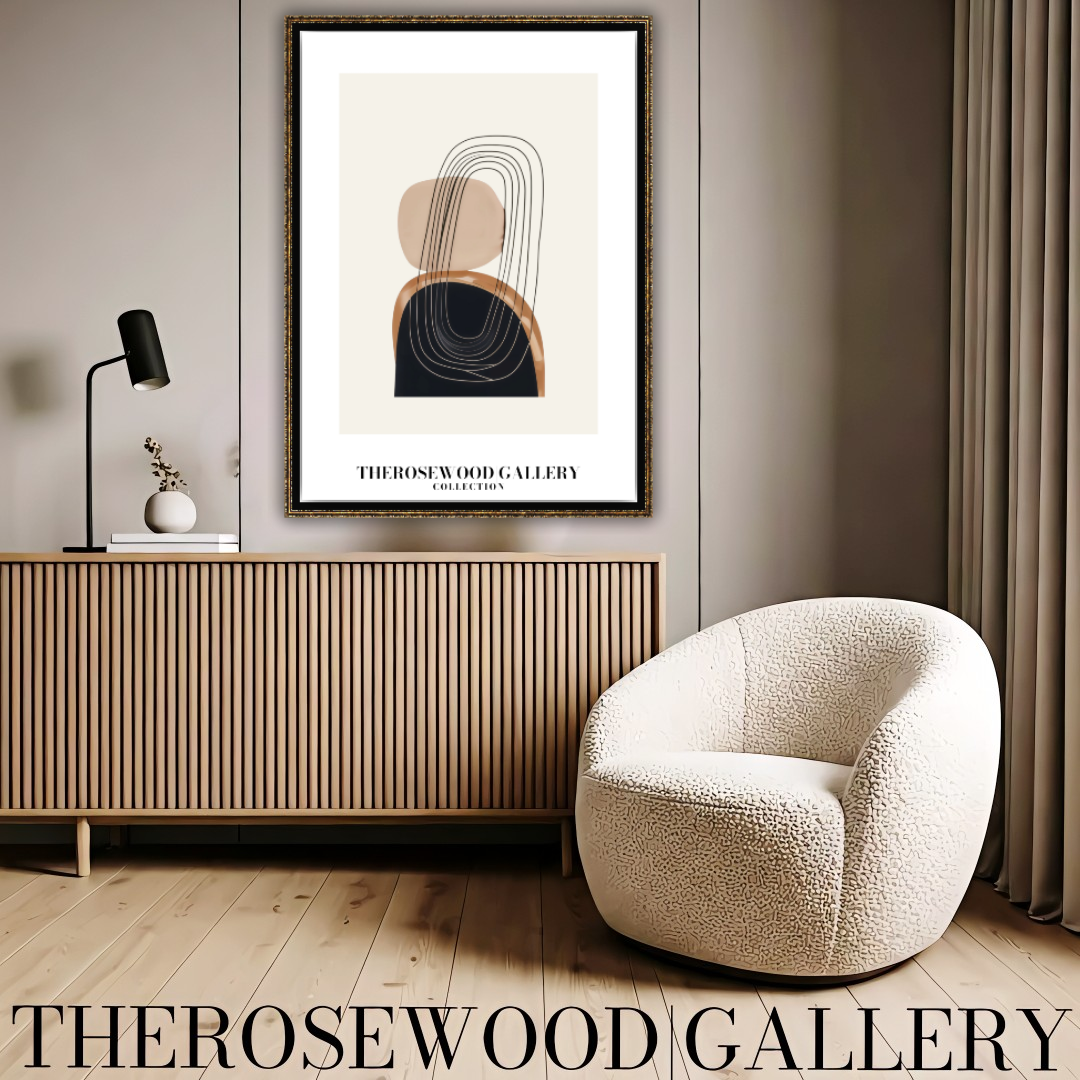 Modern Printable Art Poster | High Definition Download | Subtle Earthy Hues | Geometric Harmony | Cozy Contemporary Wall Art