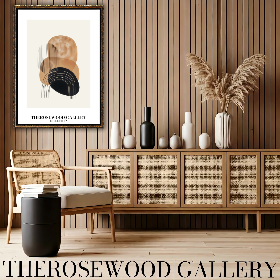 Refined Printable Art Piece | High Definition Quality | Gentle Shades | Abstract Shapes