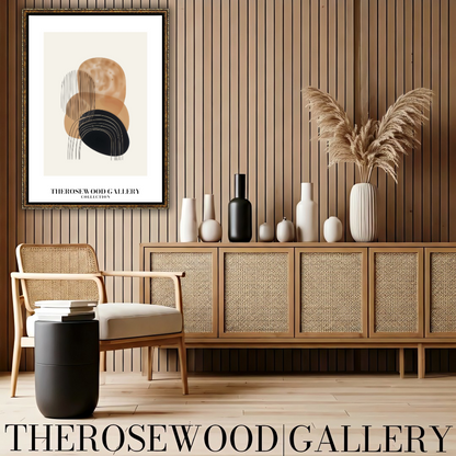 Refined Printable Art Piece | High Definition Quality | Gentle Shades | Abstract Shapes