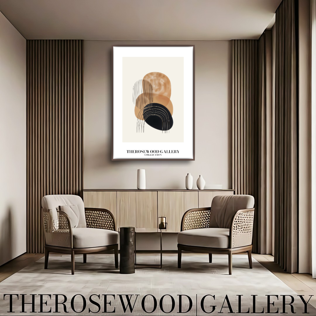 Refined Printable Art Piece | High Definition Quality | Gentle Shades | Abstract Shapes