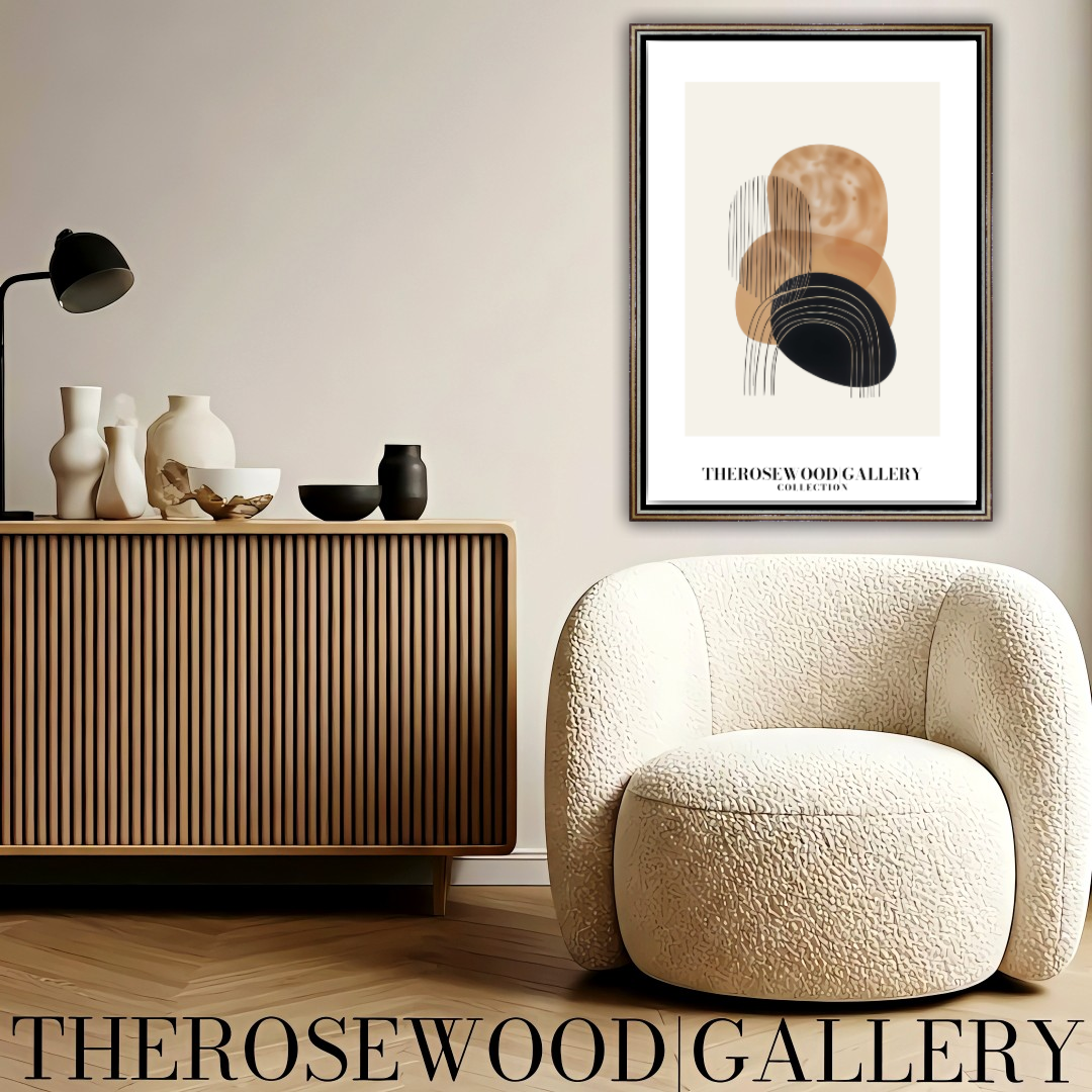 Refined Printable Art Piece | High Definition Quality | Gentle Shades | Abstract Shapes