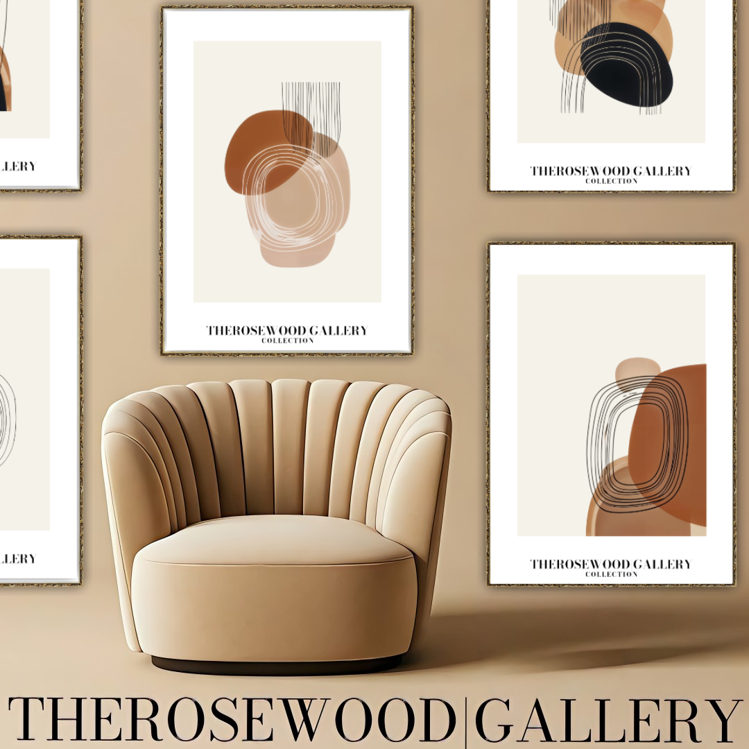 Refined Printable Art Piece | High Definition Quality | Gentle Shades | Abstract Shapes