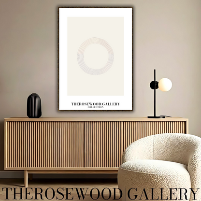 Druckbare abstrakte Wanddekoration | Hochauflösender Download | Gedämpfte Töne | Minimalistische Formen | Modernes Wohnzimmer