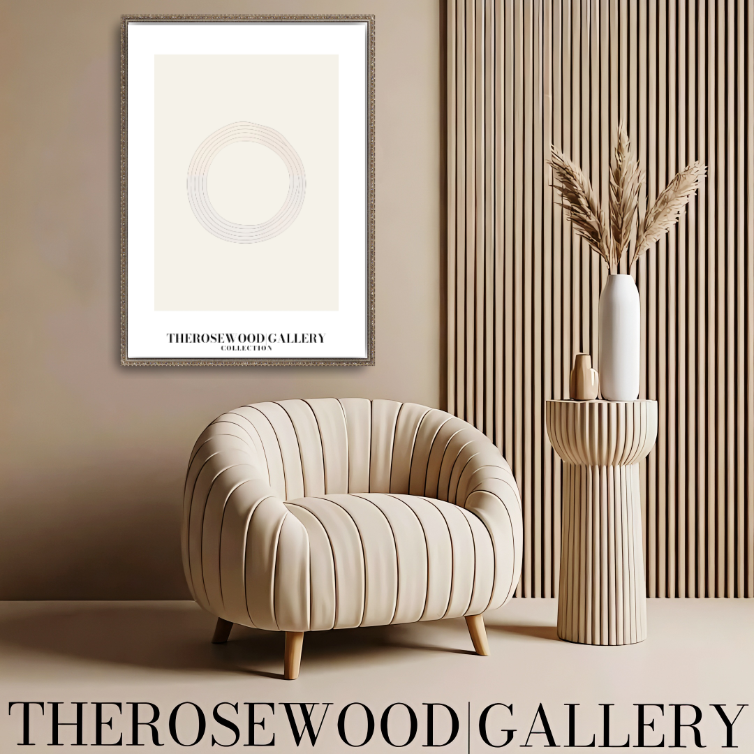 Druckbare abstrakte Wanddekoration | Hochauflösender Download | Gedämpfte Töne | Minimalistische Formen | Modernes Wohnzimmer
