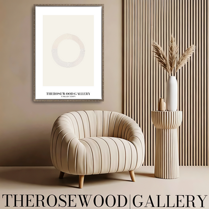 Druckbare abstrakte Wanddekoration | Hochauflösender Download | Gedämpfte Töne | Minimalistische Formen | Modernes Wohnzimmer