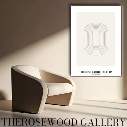 Modern Art Print Download | Ultra HD Quality | Soft Neutral Colors | Structured Line Motif | Chic Wall Decor