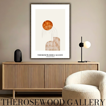 Contemporary Centerpiece Prints | Professional Resolution Download | Desert Tones | Architectural Forms | Room Art