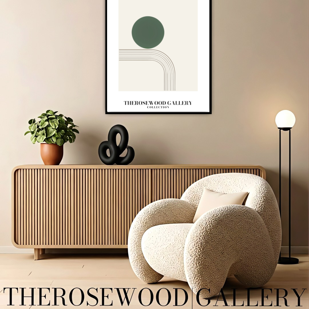 Minimalistische geometrische Wandkunst | Digitaler Sofort-Download | Grüne Farbpalette | Zeitgenössisches Design | Home-Office-Dekor