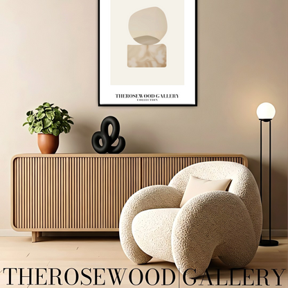 Modern Minimalist Wall Art | High-Definition Digital Download | Soft Gray Hues | Elegant Living Room