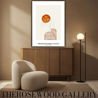 Contemporary Centerpiece Prints | Professional Resolution Download | Desert Tones | Architectural Forms | Room Art