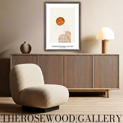 Contemporary Centerpiece Prints | Professional Resolution Download | Desert Tones | Architectural Forms | Room Art