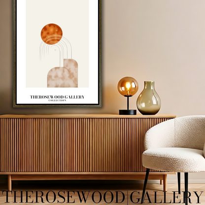 Contemporary Centerpiece Prints | Professional Resolution Download | Desert Tones | Architectural Forms | Room Art