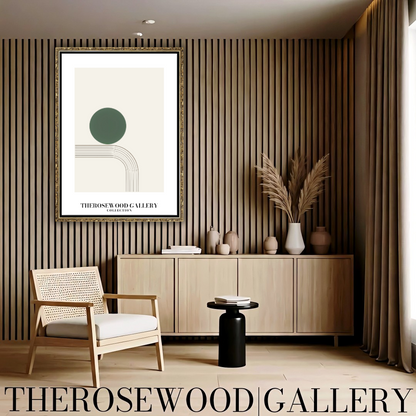 Minimalistische geometrische Wandkunst | Digitaler Sofort-Download | Grüne Farbpalette | Zeitgenössisches Design | Home-Office-Dekor