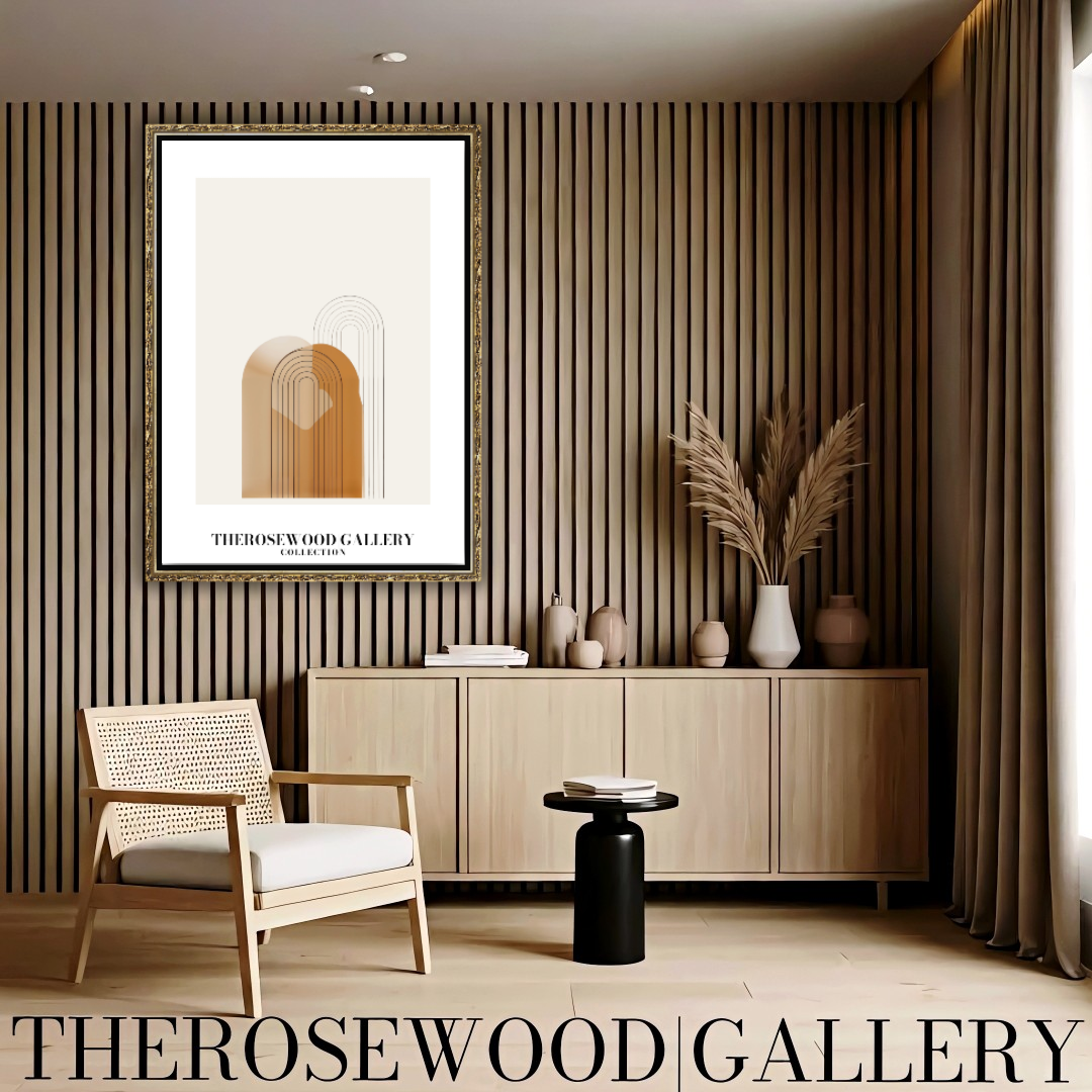 Minimalist Digital Print | Premium Quality Digital Download | Golden Palette | Geometric Arc | Contemporary Home
