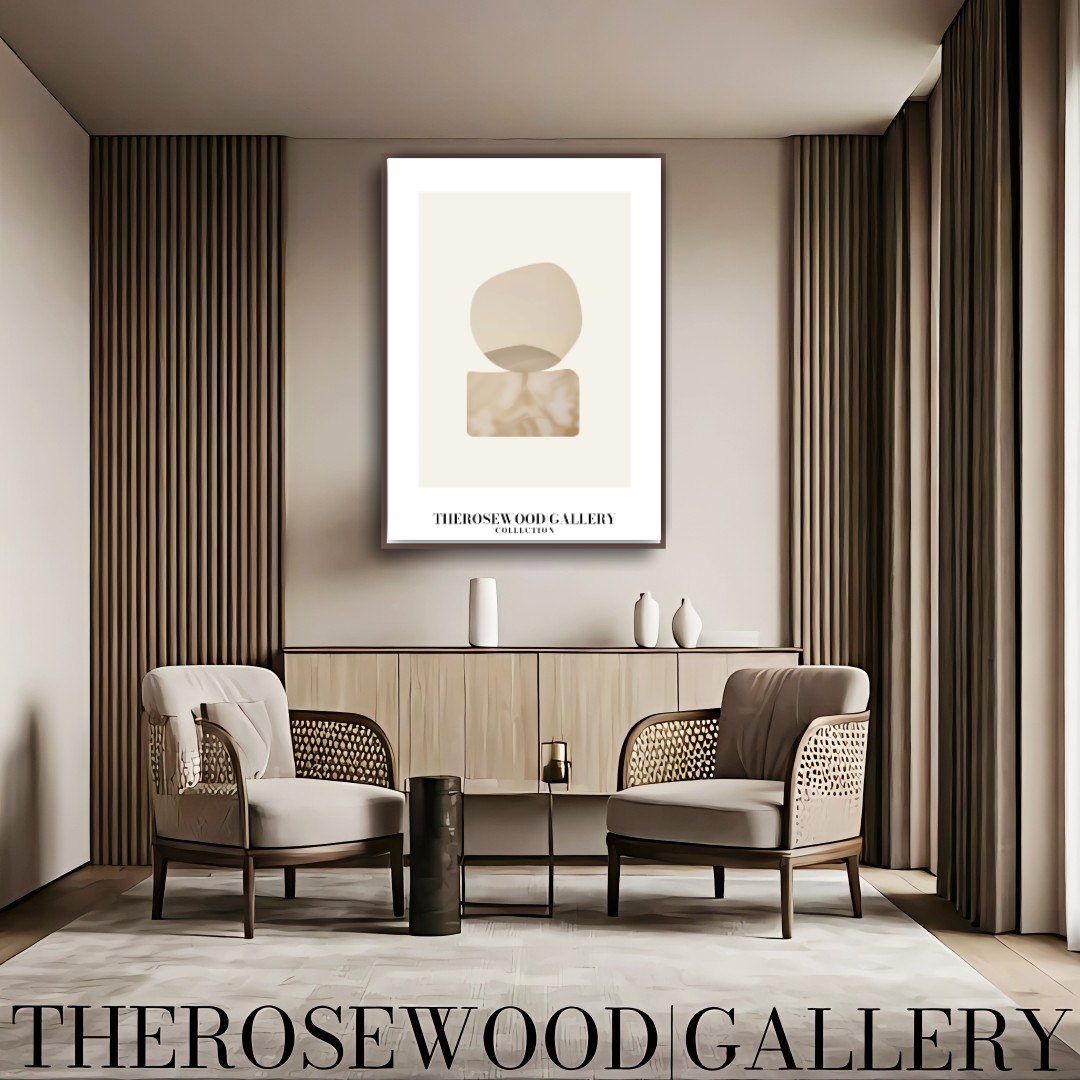 Modern Minimalist Wall Art | High-Definition Digital Download | Soft Gray Hues | Elegant Living Room