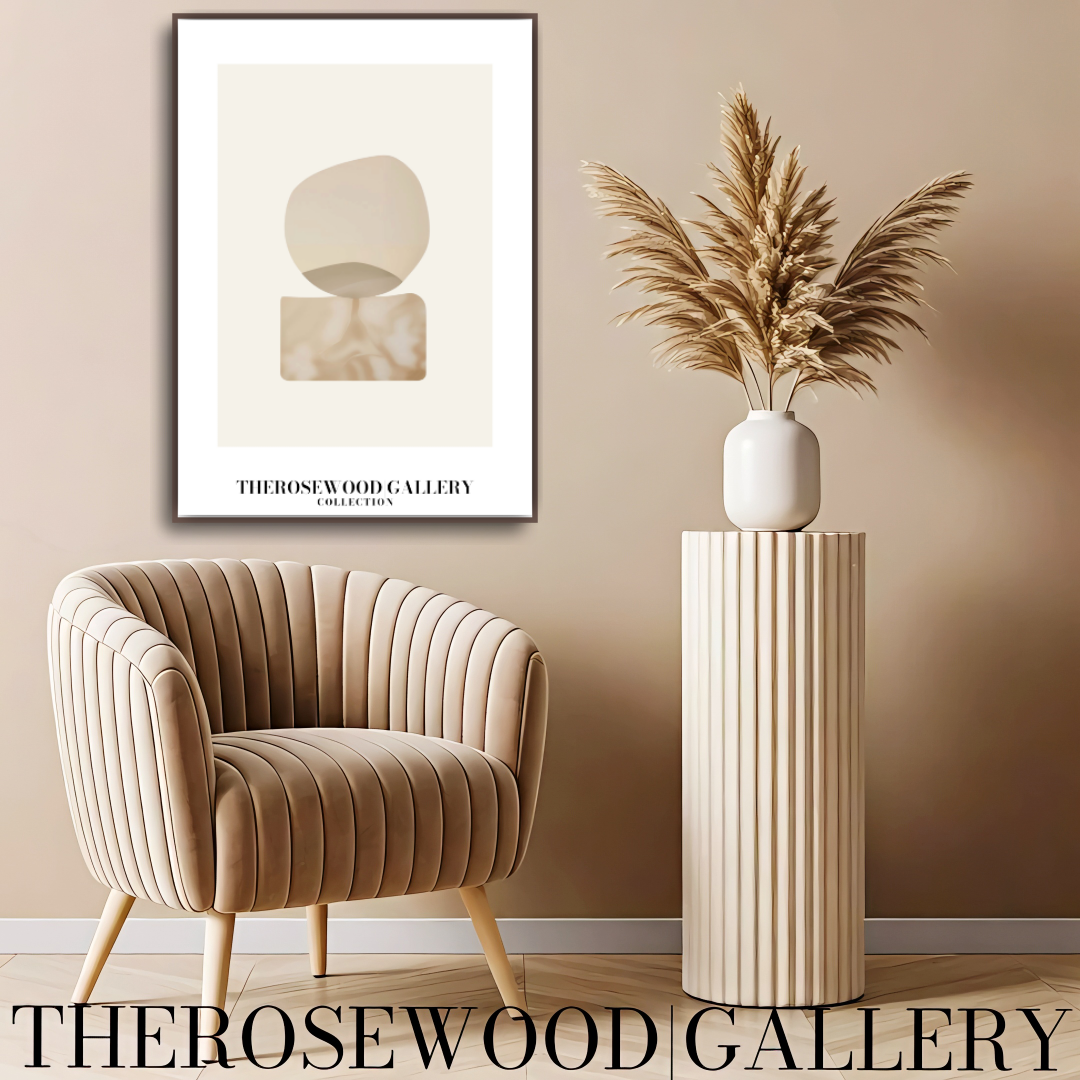 Modern Minimalist Wall Art | High-Definition Digital Download | Soft Gray Hues | Elegant Living Room