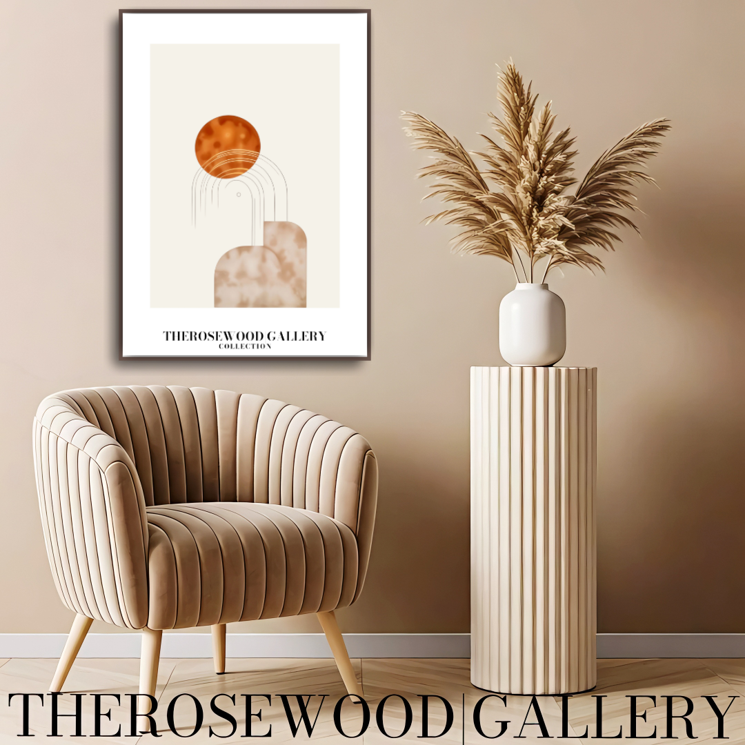 Contemporary Centerpiece Prints | Professional Resolution Download | Desert Tones | Architectural Forms | Room Art