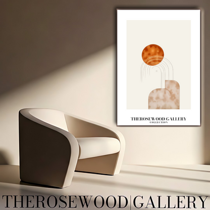 Contemporary Centerpiece Prints | Professional Resolution Download | Desert Tones | Architectural Forms | Room Art
