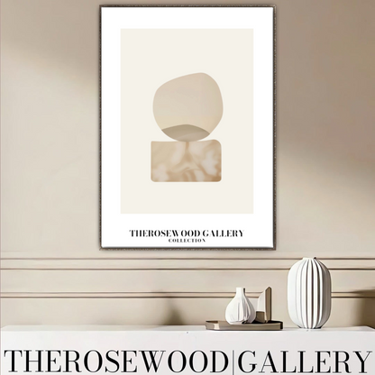 Modern Minimalist Wall Art | High-Definition Digital Download | Soft Gray Hues | Elegant Living Room