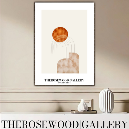 Contemporary Centerpiece Prints | Professional Resolution Download | Desert Tones | Architectural Forms | Room Art