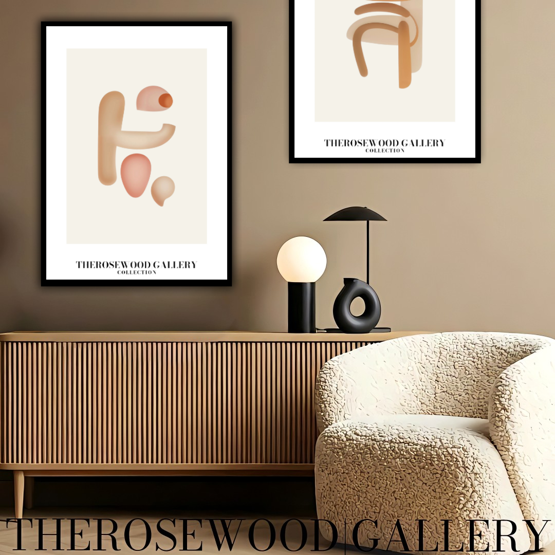 Minimalist Wall Art Print | Crisp Digital Download | Soft Pink Colors | Abstract Circles | Contemporary