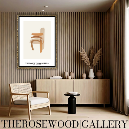 Digital Minimalist Wall Art | High-Resolution Download | Pale Organe Palette | Geometric Shapes | Modern Home Decor