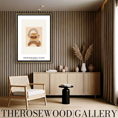 Minimalist Art | High-Resolution Digital Download | Warm Beige Hues | Abstract Geometric Forms | Cozy & Modern