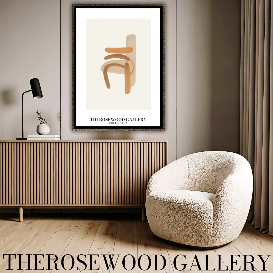 Digital Minimalist Wall Art | High-Resolution Download | Pale Organe Palette | Geometric Shapes | Modern Home Decor