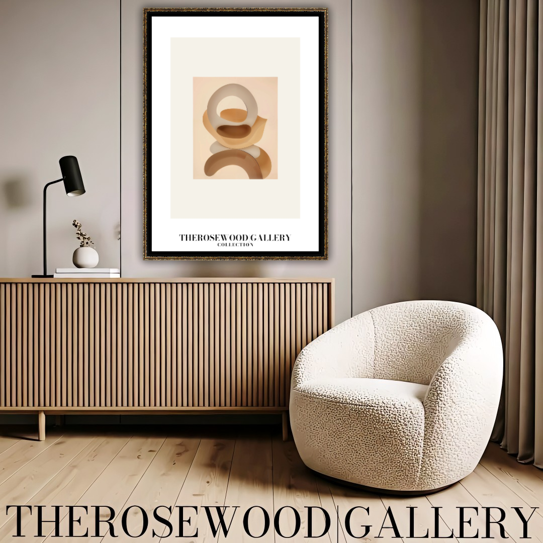 Minimalist Art | High-Resolution Digital Download | Warm Beige Hues | Abstract Geometric Forms | Cozy & Modern