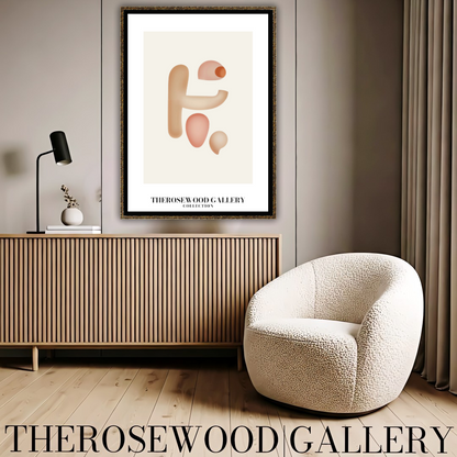 Minimalist Wall Art Print | Crisp Digital Download | Soft Pink Colors | Abstract Circles | Contemporary