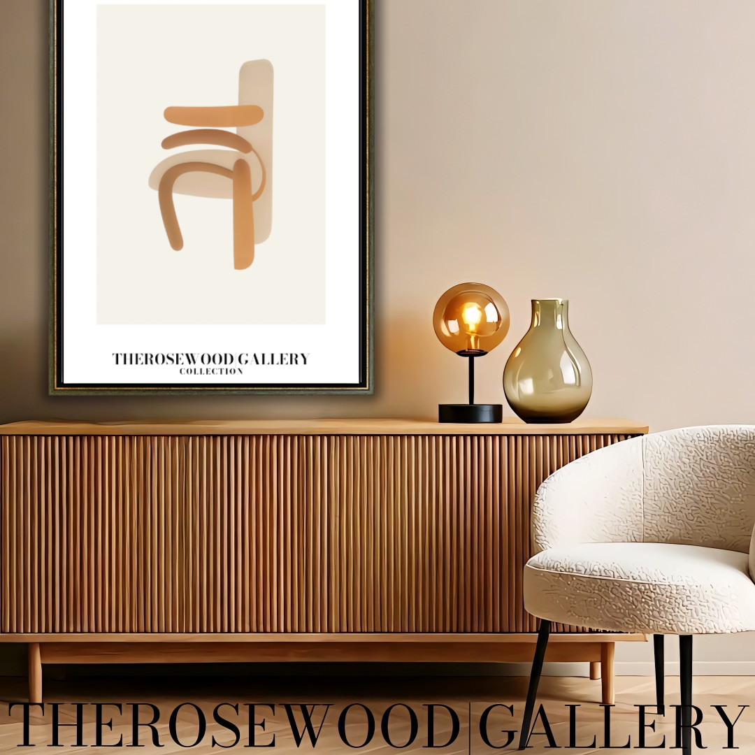 Digital Minimalist Wall Art | High-Resolution Download | Pale Organe Palette | Geometric Shapes | Modern Home Decor