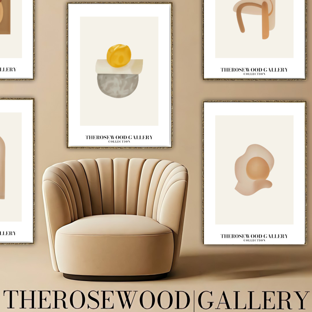 Geometric Minimalist Art Print | Ultra HD Download | Yellow Art | Sleek Patterns | Stylish Decor