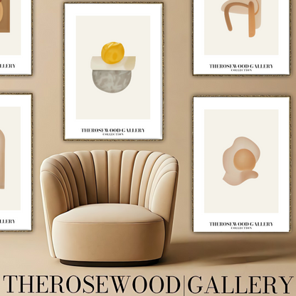 Geometric Minimalist Art Print | Ultra HD Download | Yellow Art | Sleek Patterns | Stylish Decor