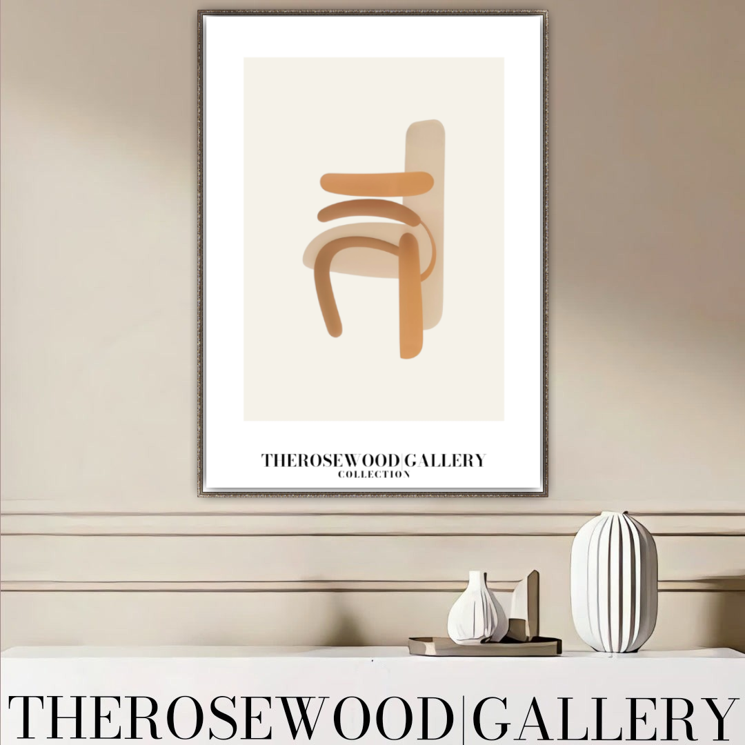 Digital Minimalist Wall Art | High-Resolution Download | Pale Organe Palette | Geometric Shapes | Modern Home Decor