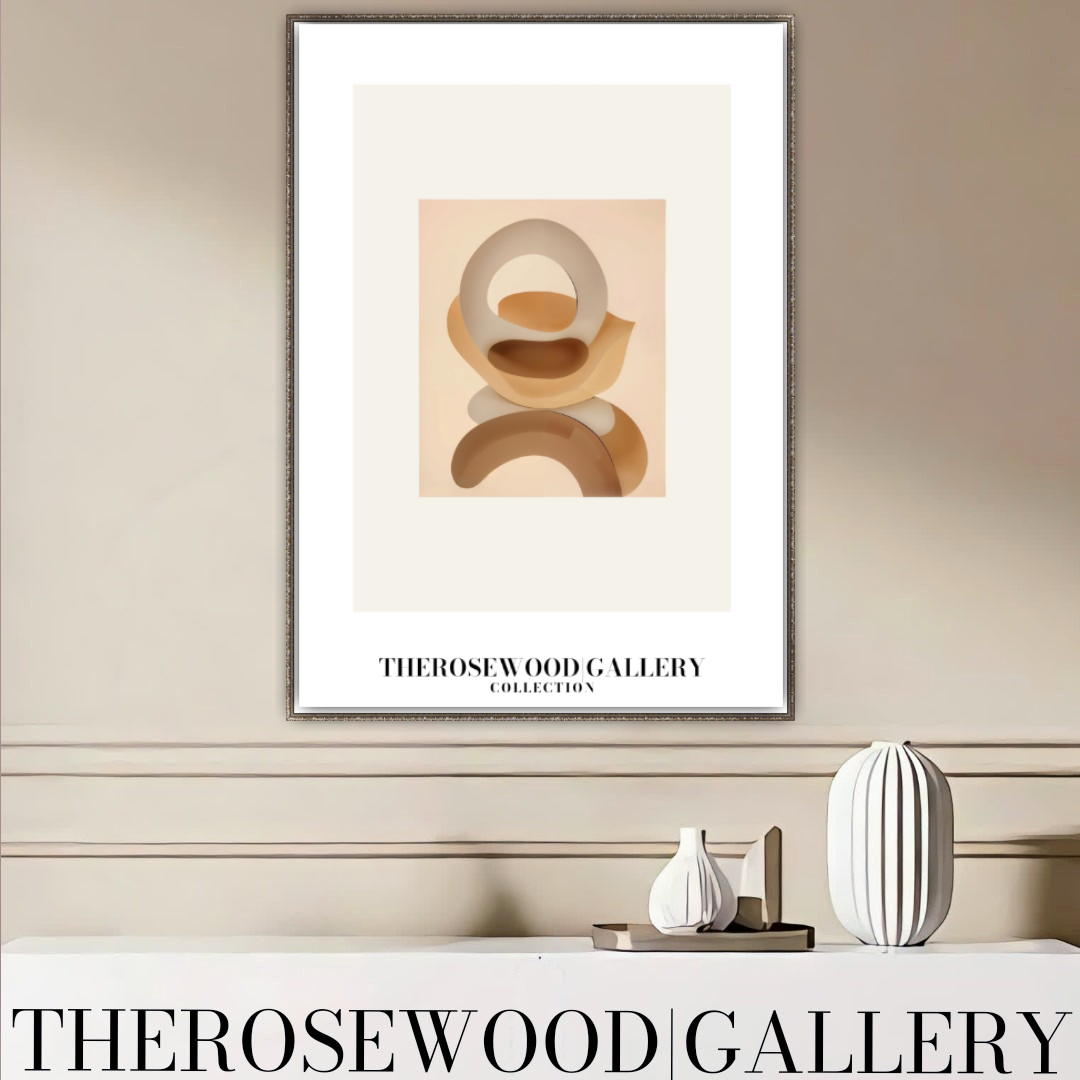 Minimalist Art | High-Resolution Digital Download | Warm Beige Hues | Abstract Geometric Forms | Cozy & Modern