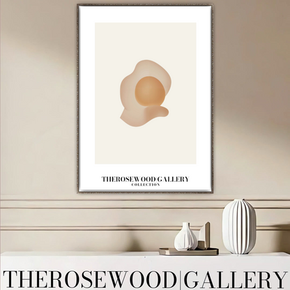 Modern Minimalist Digital Art | High-Quality Download | Beige Muted Tones | Simple Geometric Shapes | Elegant Wall